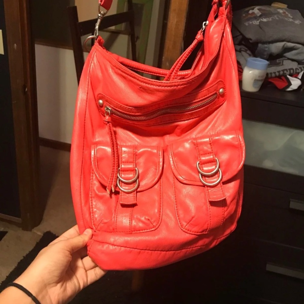 Pink satchel purse